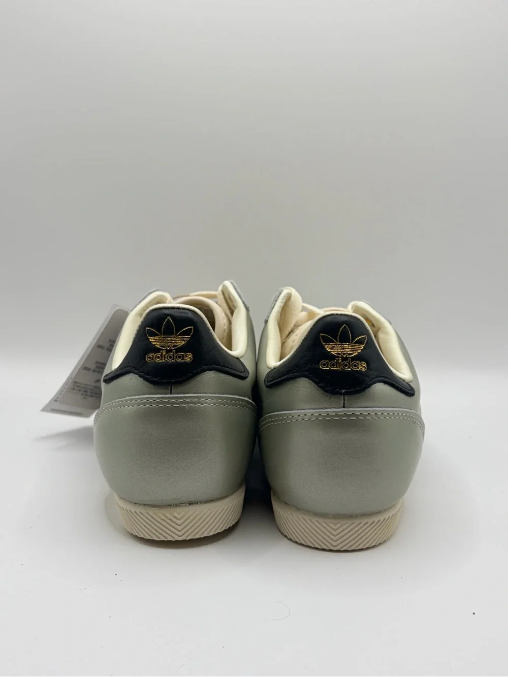 adidas Japan Metallic Silver Sneakers with Black Stripes